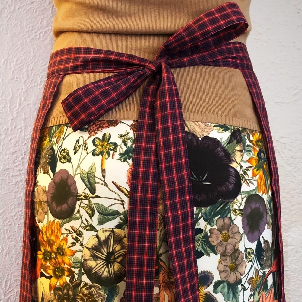 Adorable Handmade Plaid Half-Aprons